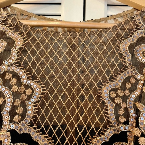 NWT Tadashi Shoji Miranda Sequin Embroidered Dress - Picture 10 of 16